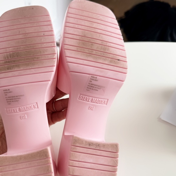 Steve Madden pink jelly heels - Picture 4 of 4